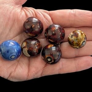 Vintage 1890 Bennington Marbles Lot Of 6